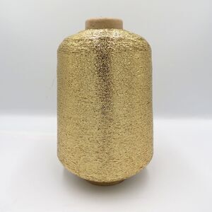 Lurex Branded Satin Gold Metallic Yarn / Thread PMR-3720 1/69" 557grs Cone